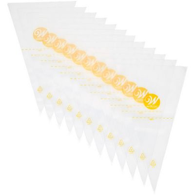  disposable decorating piping bags (12-count) at Party Razzle Baltimore. Perfect for cake decorating, frosting, cookie
