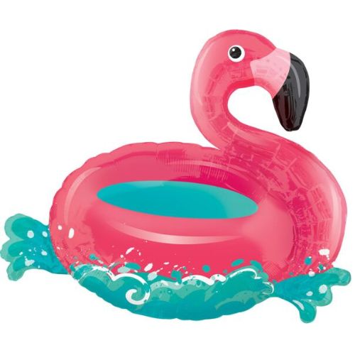 30" Floating Flamingo Foil Balloon