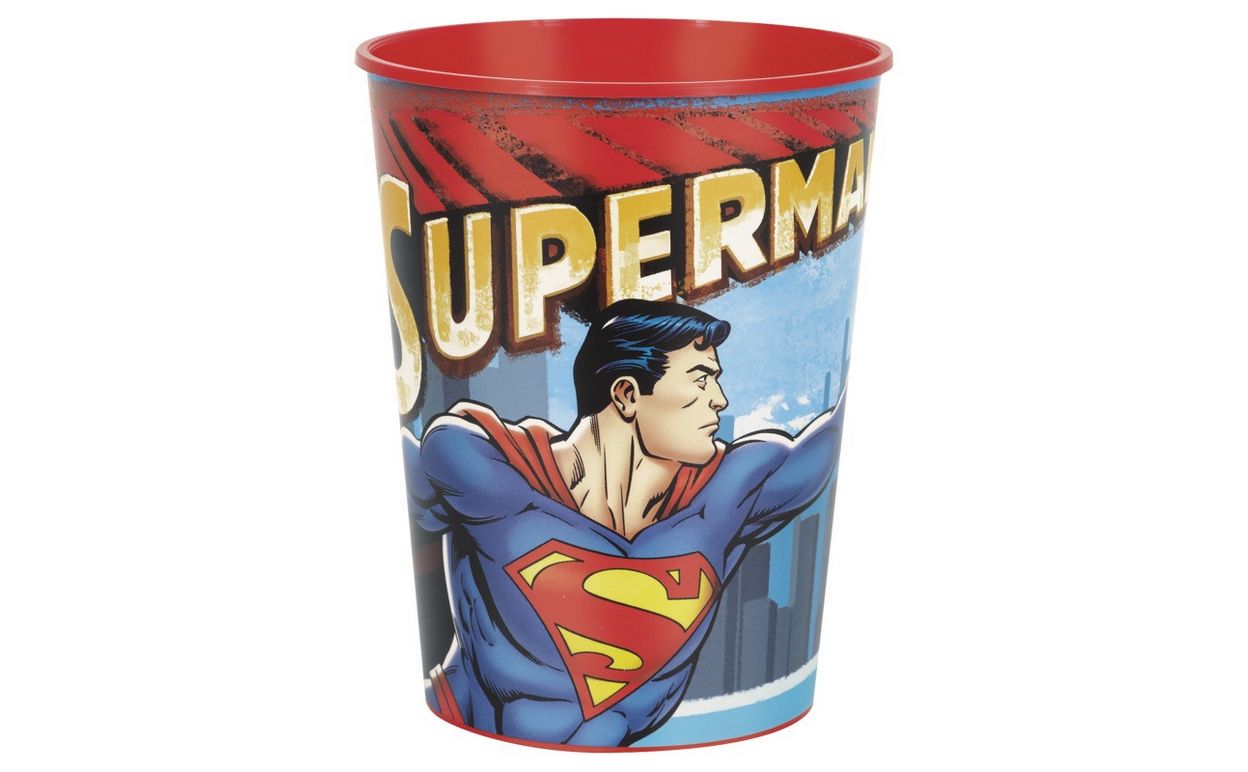 Superman 16oz Plastic Stadium Cup