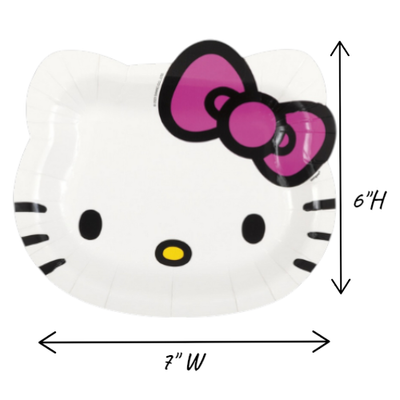 Hello Kitty &amp; Friends Face-Shaped Plates – 6.75", 8ct