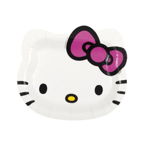 Hello Kitty &amp; Friends Face-Shaped Plates – 6.75", 8ct