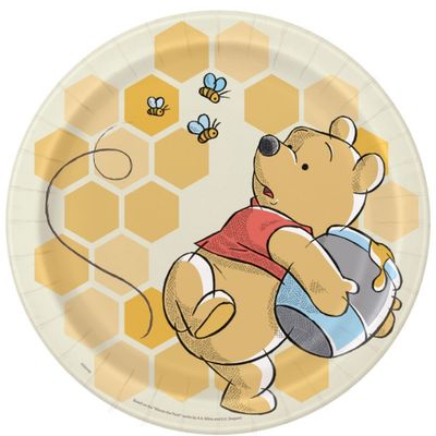 Disney Winnie the Pooh Round Dinner Plates – 9", 8 Ct