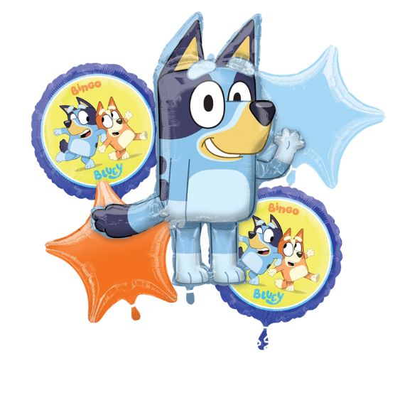 Bluey Balloon Bouquet – 5 pcs