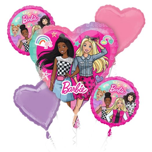 Barbie Balloon Bouquet – 5 Piece