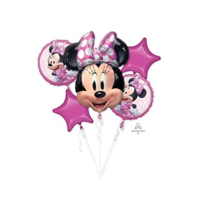 Minnie Mouse Balloon Bouquet – 5pc
