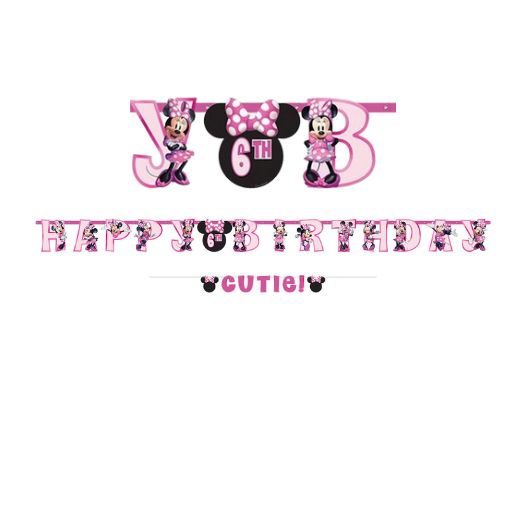 Minnie Mouse Forever Personalized Jumbo Letter Banner Kit
