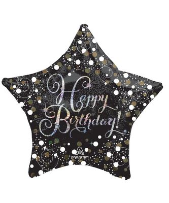 28" Sparkling Happy Birthday Foil Balloon