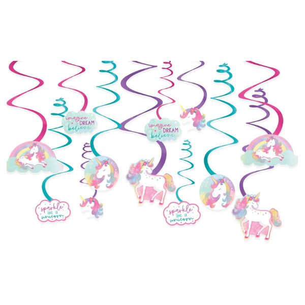 Enchanted Unicorn Swirls – 12 Count