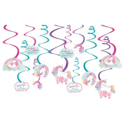 Enchanted Unicorn Swirls – 12 Count