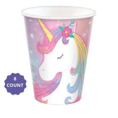 Enchanted Unicorn Cups – 9 oz, 8ct