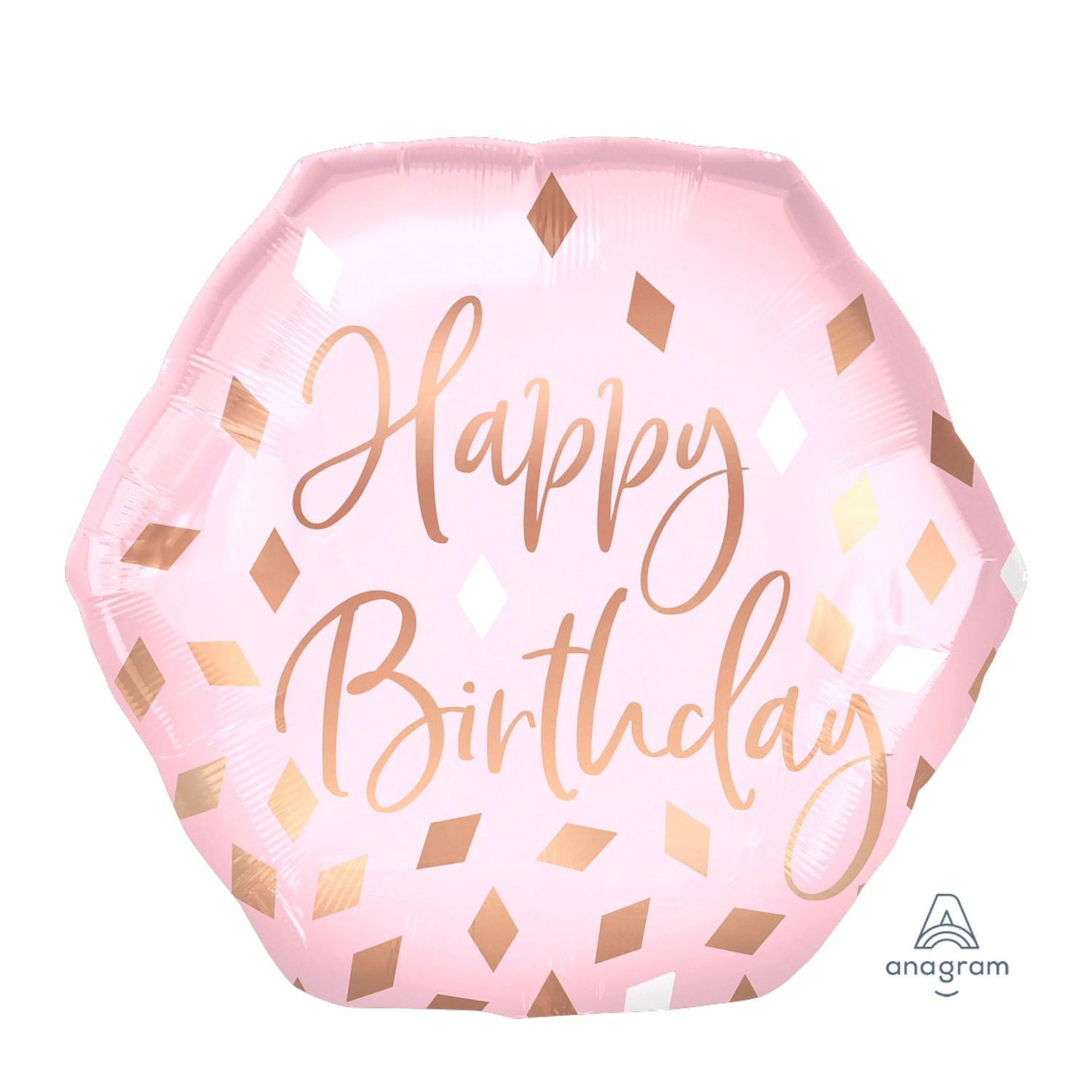 Blush Happy Birthday Foil Balloon – 23"