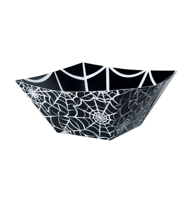 Spider Web Paper Square Bowl – 11" x 11" x 4.75"