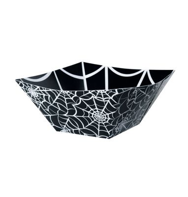 Spider Web Paper Square Bowl – 11" x 11" x 4.75"