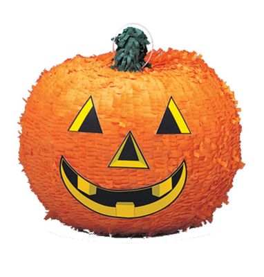 Halloween Pumpkin 3D Piñata – 11" x 11" x 12.5"