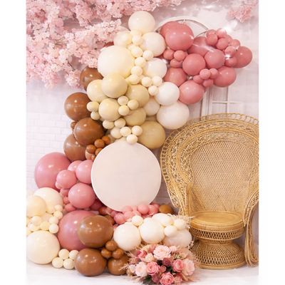 Balloon Garland Kit – 72 Pieces (Brown, Sand, Mauve &amp; Tan)