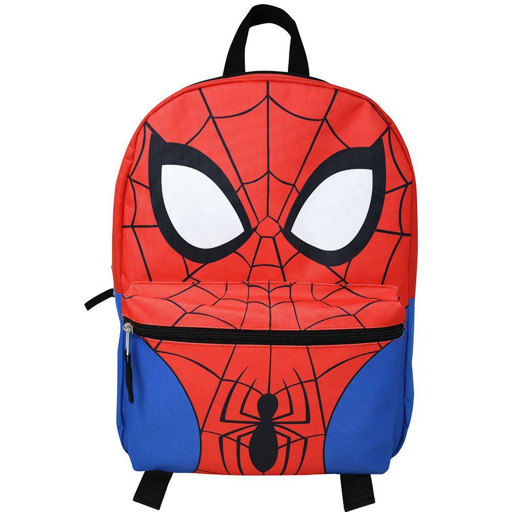 Spider-Man Head Nylon Kids Backpack 16"