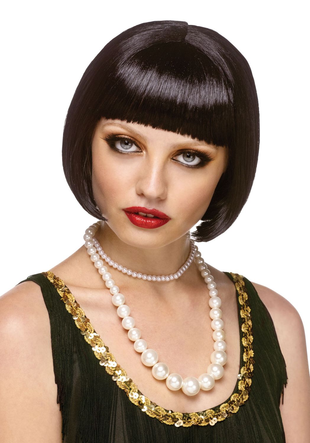 Flapper Wig, Color: Black