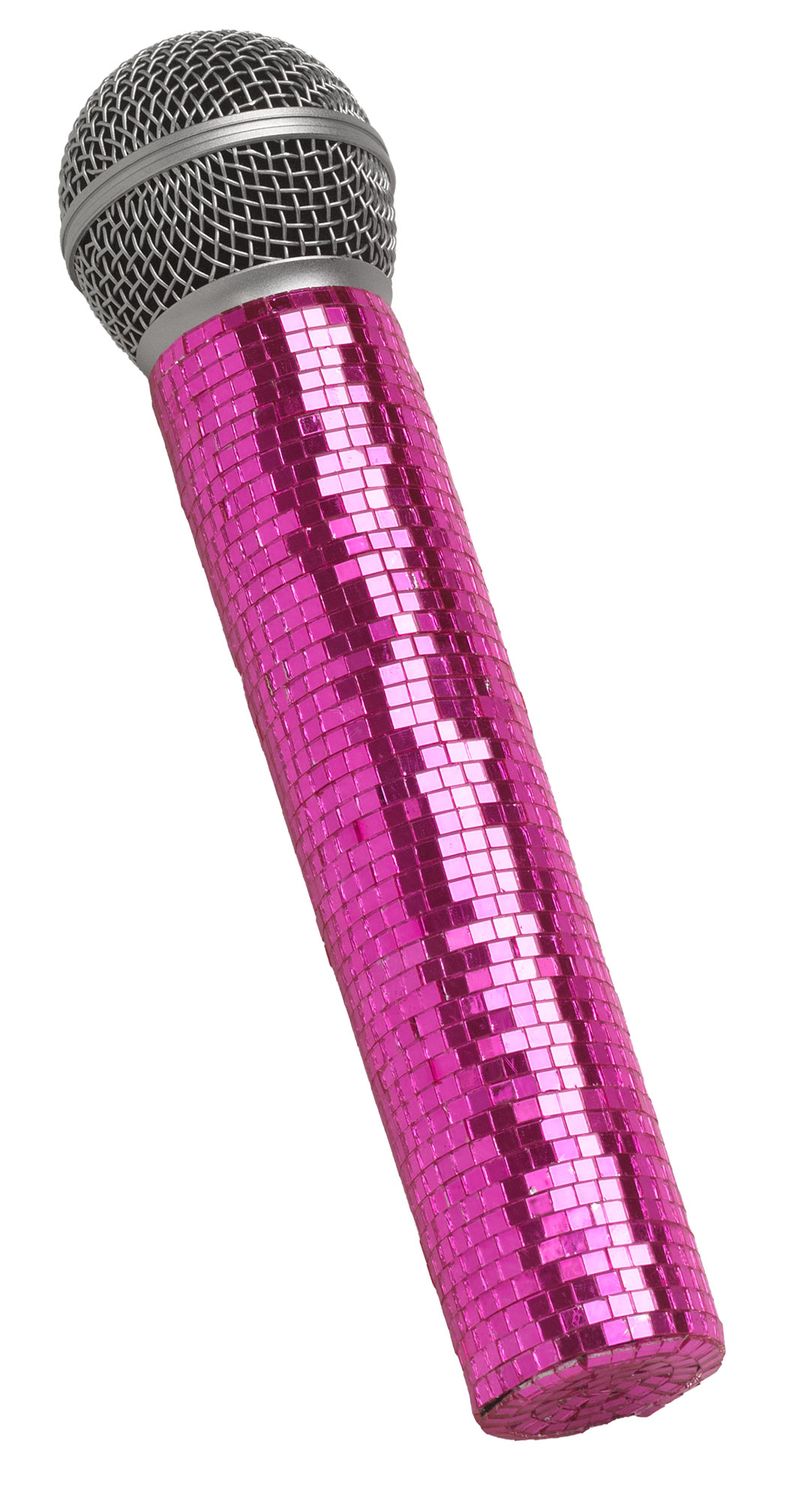 Mirror Mic – 9" Individual Mirror, Color: Pink