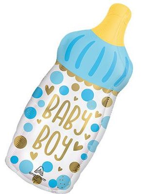 20" Baby Boy Bottle Foil Balloon 20" Baby Boy Bottle Foil Balloon