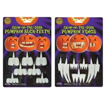 Glow-In-The-Dark Pumpkin Teeth