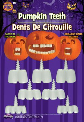 Glow-In-The-Dark Pumpkin Teeth