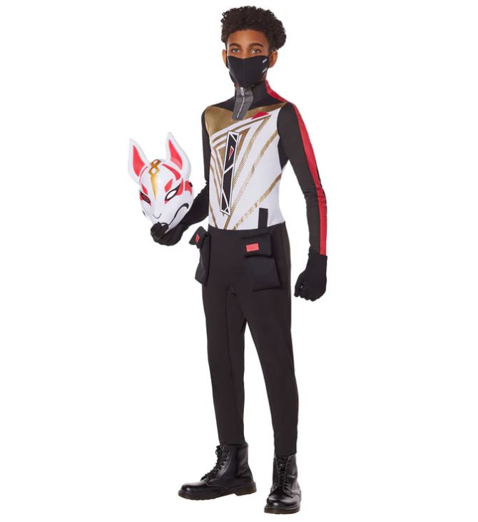 Youth Male Fortnite Drift Variant Costume, INSPIRIT SIZE: S