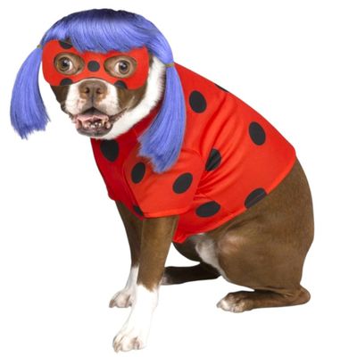 Miraculous Ladybug Pet Costume | Officially Licensed Group Dog Halloween Costume - Sizes S-L