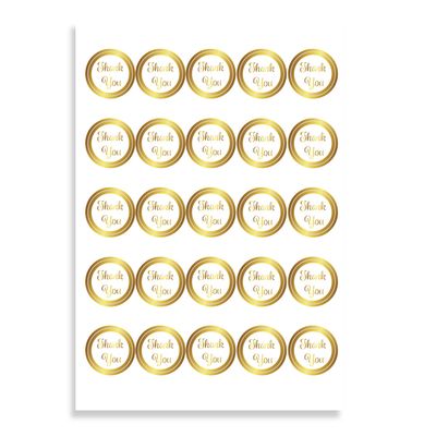 "Thank You" Sticker Labels 1" 100 labels/bag
