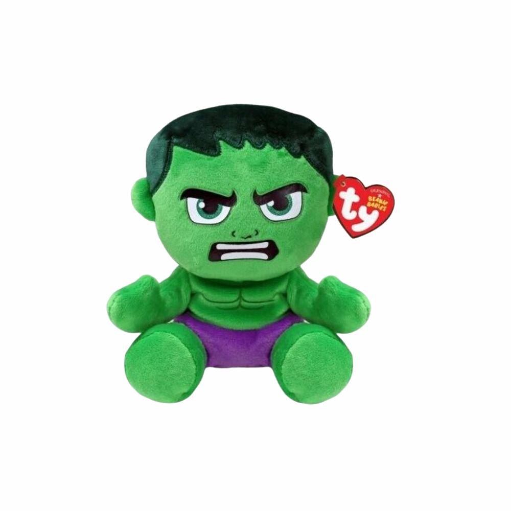 TY Beanie Plush MARVEL HULK - Small 6"
