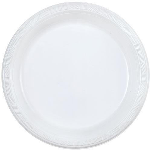 White Premium Heavy Weight Plastic 10" Dinner Plates  Club Pack 50ct