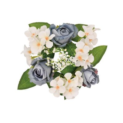 Candle ring 26cm w leaf