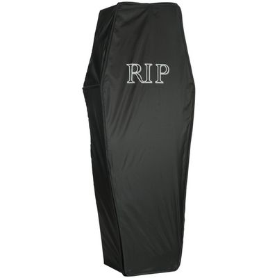 "RIP" Pop-Up Coffin Prop, Indoor/Outdoor Decoration for Halloween, Black, 5-ft