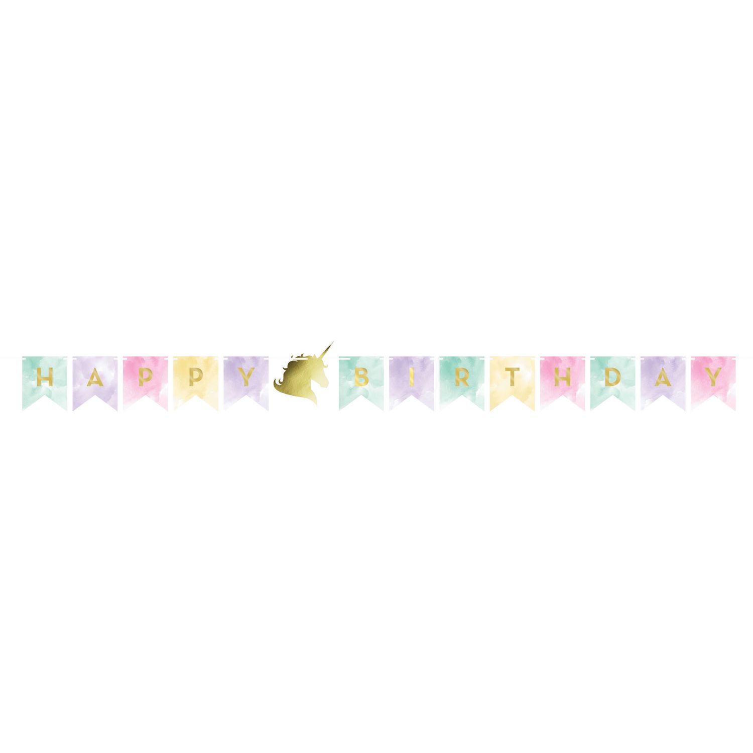 Unicorn Sparkle Pennant Banner – 5.5 ft