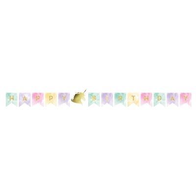 Unicorn Sparkle Pennant Banner – 5.5 ft