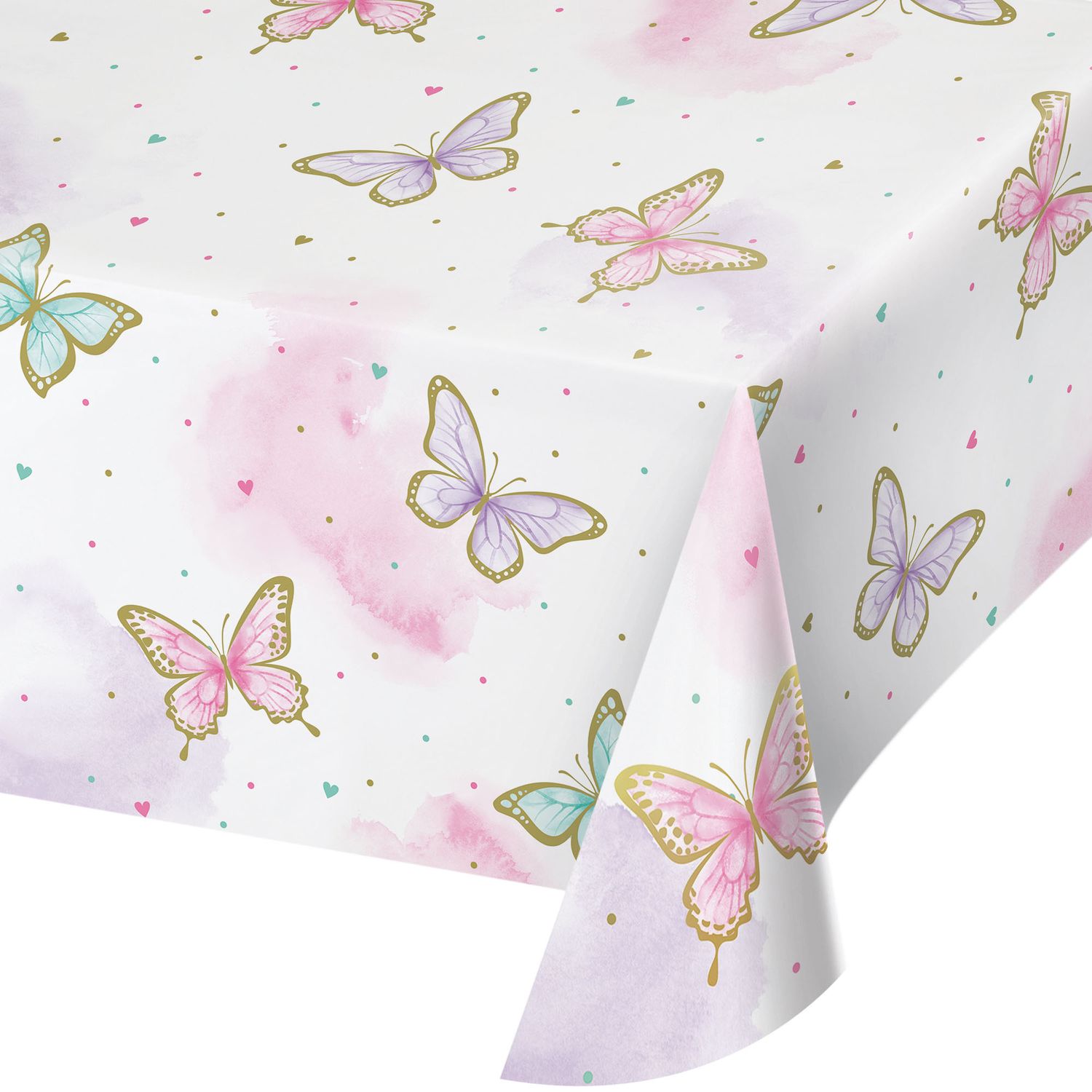 Butterfly Shimmer Paper Tablecover – 54" x 102"
