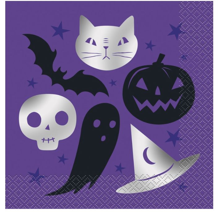 Spellbound Halloween Luncheon Napkins 20ct – Foil Stamped
