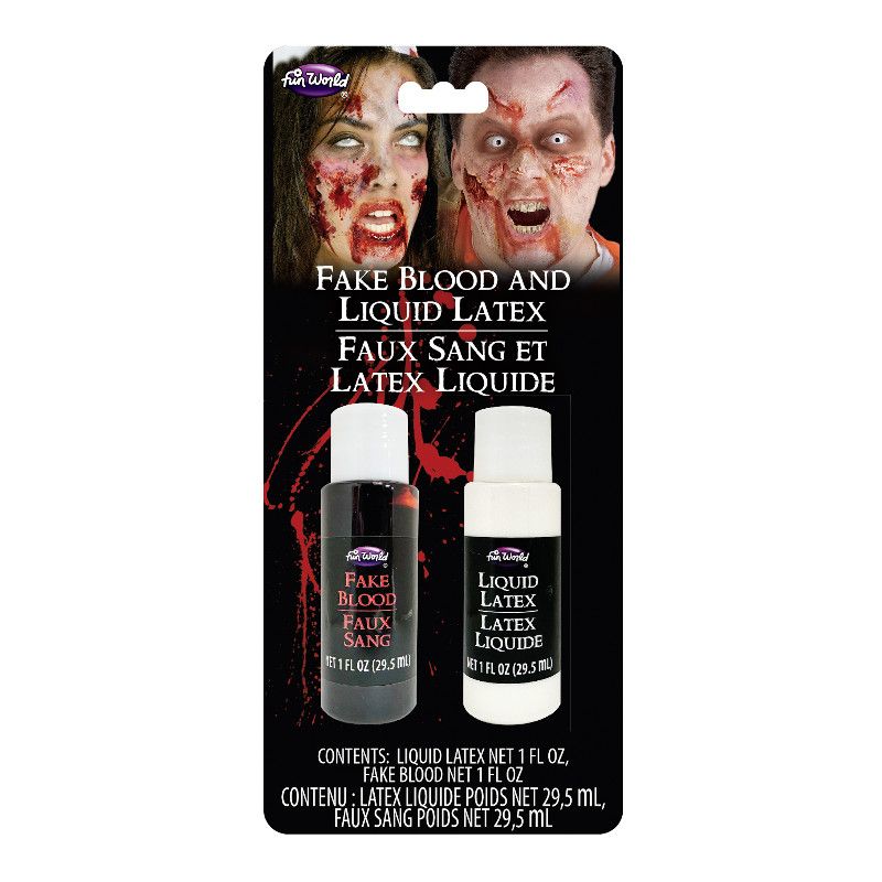 Fake Blood &amp; Liquid Latex Kit