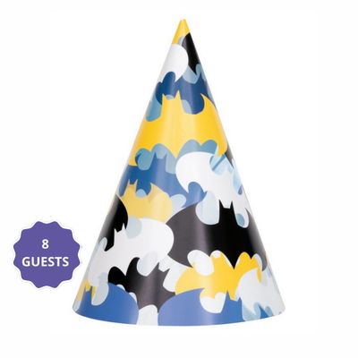 Batman Party Hats – 8ct