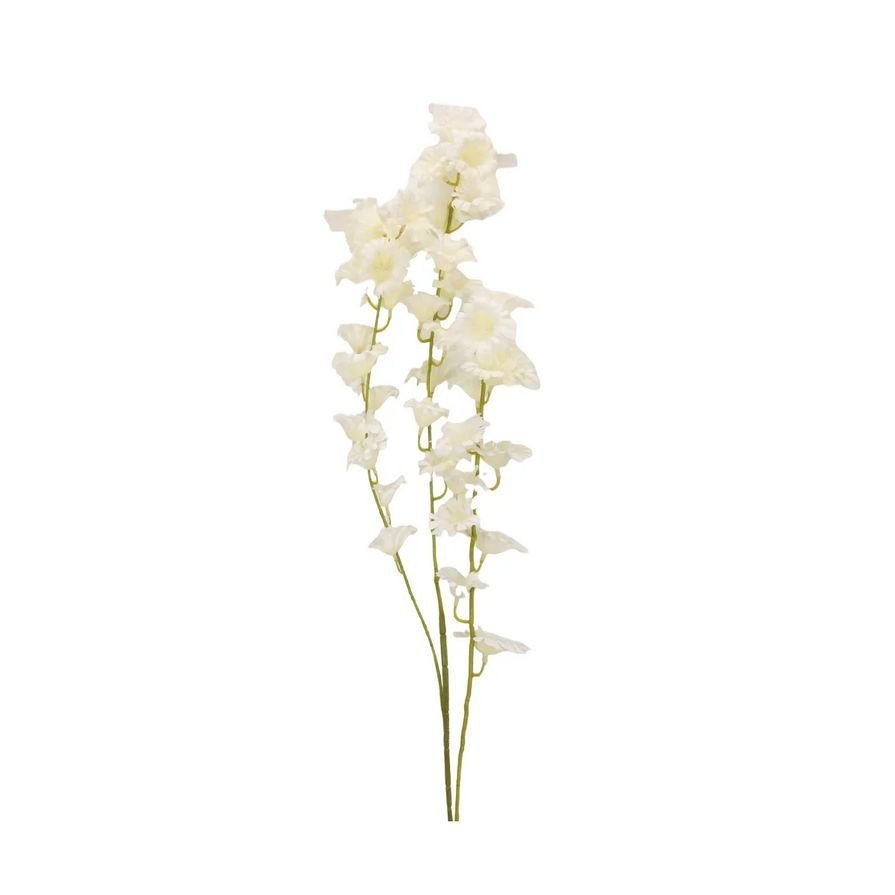43" 14830long stem flower/white s133