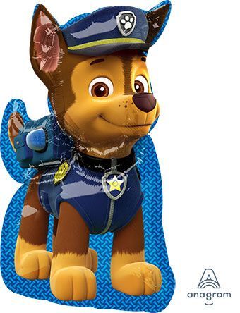 Large Shape PAW Patrol Chase Foil Balloon – 31"