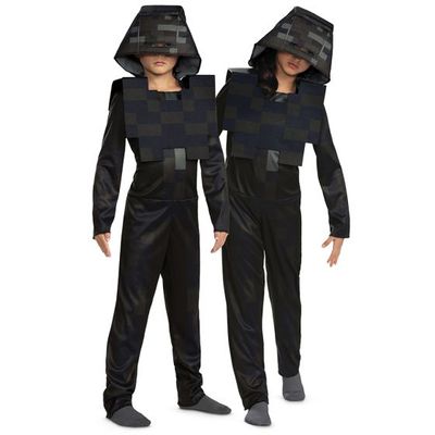 Wither Skeleton Hooded Jumpsuit Classic Costume