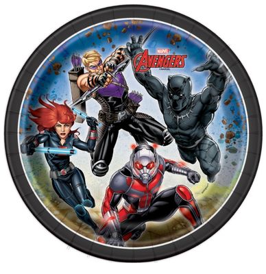 Avengers 7" Round Dessert Plates – 8ct