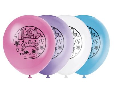 L.O.L. Surprise! 12" Latex Balloons – 8ct