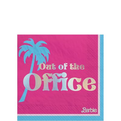 Malibu Barbie Hot-Stamped Beverage Napkins – 16ct