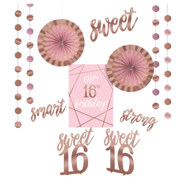 Blush Sixteen Room Decorating Kit 12pcs