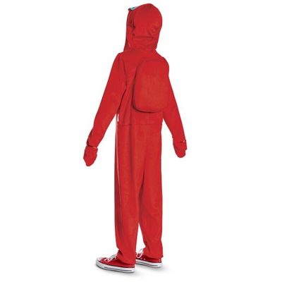 Red Impostor Hooded Jumpsuit Classic Costume