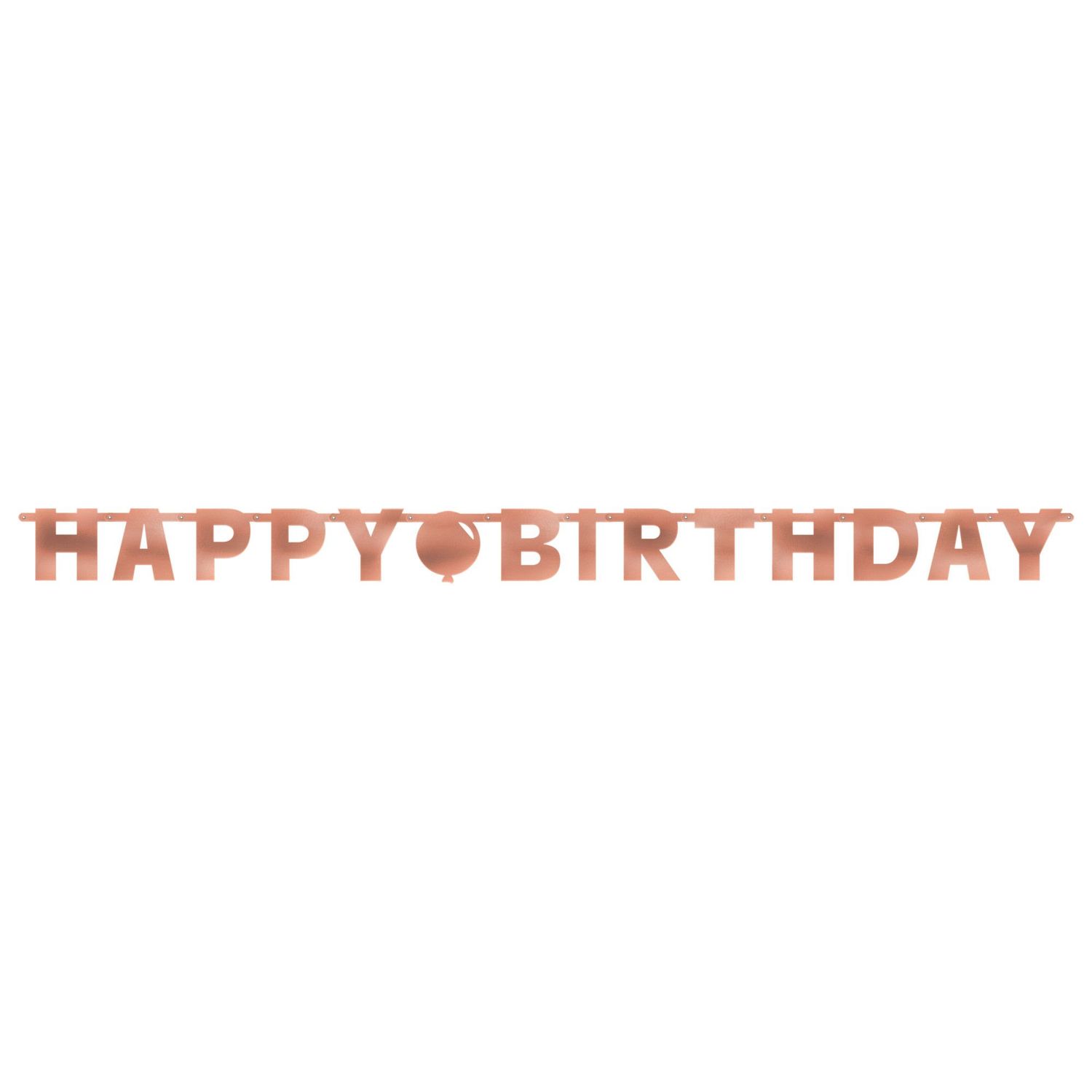 Blush Birthday Letter Banner – 7.8' x 6.5", Foil