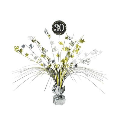 30th Birthday Spray Centerpiece - Sparkling Celebration