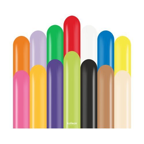 260M Kalisan Standard Classic Assorted Latex Balloons – 100ct