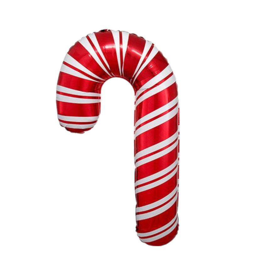 Large shape holiday candy cane balloon 37"